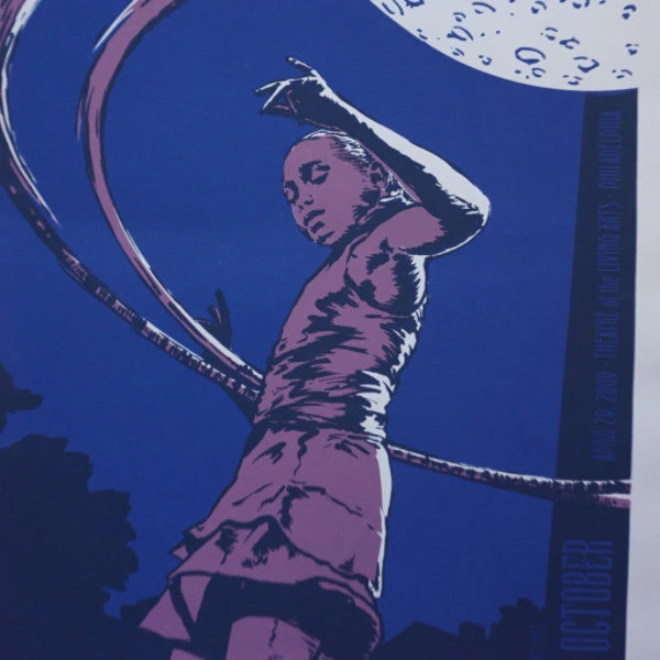 Blue October - 2009 Billy Perkins Poster Philadelphia, PA Living Arts 3 Blue October - 2009 Billy Perkins Poster Philadelphia, PA Living Arts