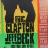 Eric Clapton - 2010 Ron Donovan Poster Jeff Beck Firehouse