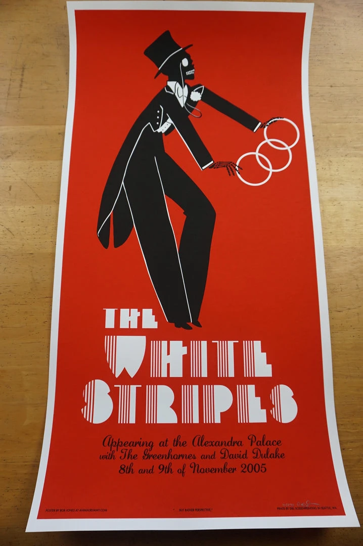 The White Stripes - 2005 Rob Jones Poster London Alexandra Palace 4 The White Stripes - 2005 Rob Jones Poster London Alexandra Palace