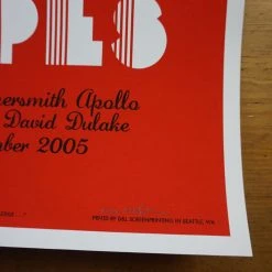 The White Stripes - 2005 Rob Jones Poster London Hammersmith Apollo Jack White