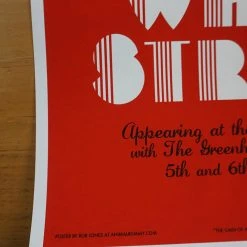 The White Stripes - 2005 Rob Jones Poster London Hammersmith Apollo Jack White