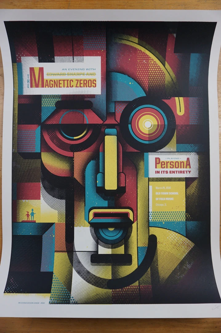 Delicious Design Edward Sharpe And The Magnetic Zeros - 2016 Poster Chicago ESMZ 4 Delicious Design Edward Sharpe And The Magnetic Zeros - 2016 Poster Chicago ESMZ