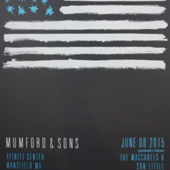 Sold Out Posters Mumford & Sons - 2015 Poster Mansfield, MA Xfinity Center