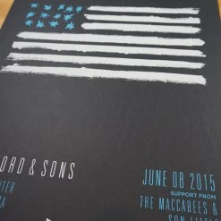 Sold Out Posters Mumford & Sons - 2015 Poster Mansfield, MA Xfinity Center