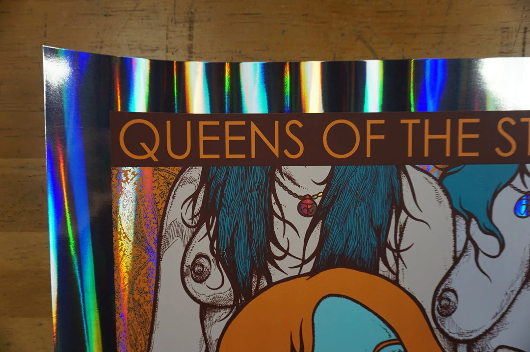 Queens Of The Stone Age - 2013 Jermaine Rogers Poster S/N Nashville FOIL 5 Queens Of The Stone Age - 2013 Jermaine Rogers Poster S/N Nashville FOIL