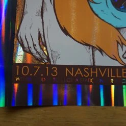 Queens Of The Stone Age - 2013 Jermaine Rogers Poster S/N Nashville FOIL 14 Queens Of The Stone Age - 2013 Jermaine Rogers Poster S/N Nashville FOIL