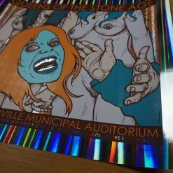 Queens Of The Stone Age - 2013 Jermaine Rogers Poster S/N Nashville FOIL 15 Queens Of The Stone Age - 2013 Jermaine Rogers Poster S/N Nashville FOIL