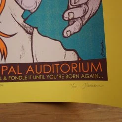 Queens Of The Stone Age - 2013 Jermaine Rogers Poster S/N Nashville YELLOW 13 Queens Of The Stone Age - 2013 Jermaine Rogers Poster S/N Nashville YELLOW