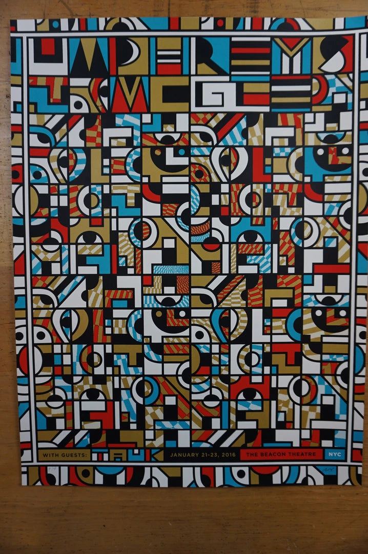 Umphrey's McGee - 2016 Nate Duval Poster New York Beacon Theatre Gig Posters 5 Umphrey's McGee - 2016 Nate Duval Poster New York Beacon Theatre Gig Posters