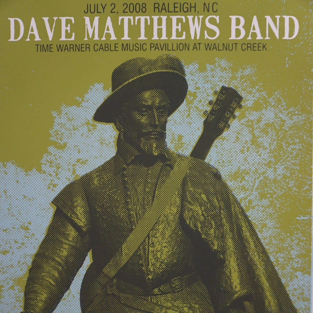 Dave Matthews Band - 2008 Methane Poster Raleigh Walnut Creek 1st Gig Posters 3 Dave Matthews Band - 2008 Methane Poster Raleigh Walnut Creek 1st Gig Posters