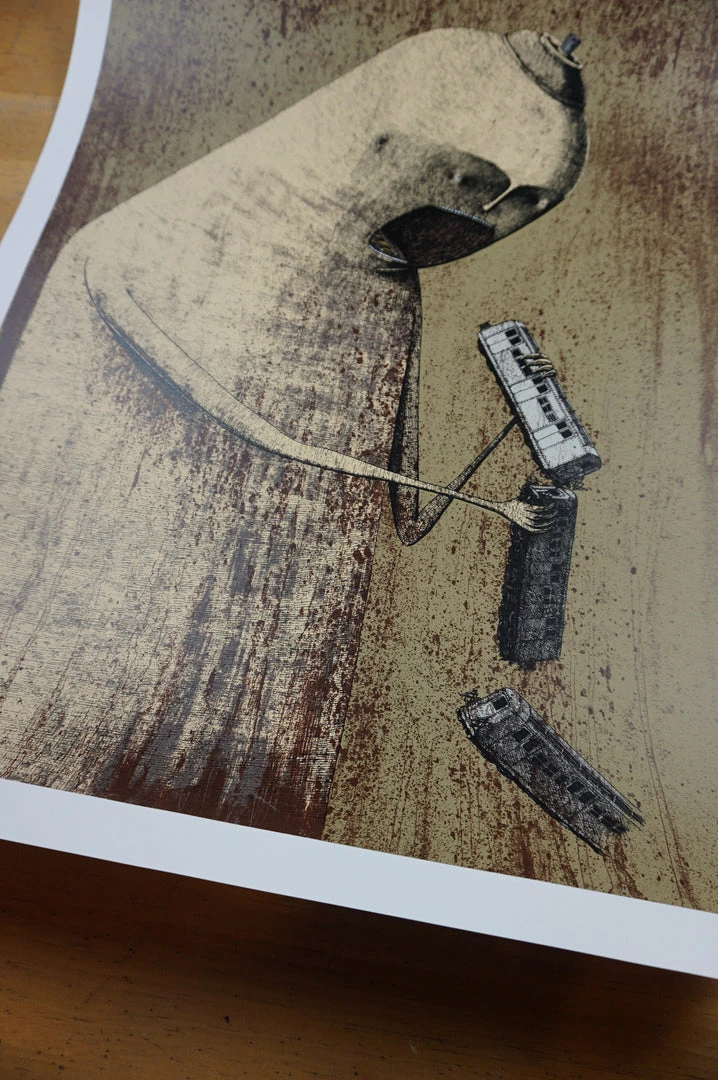 Hunger - 2015 Bisser Poster Street Art Screen Print 9 Hunger - 2015 Bisser Poster Street Art Screen Print