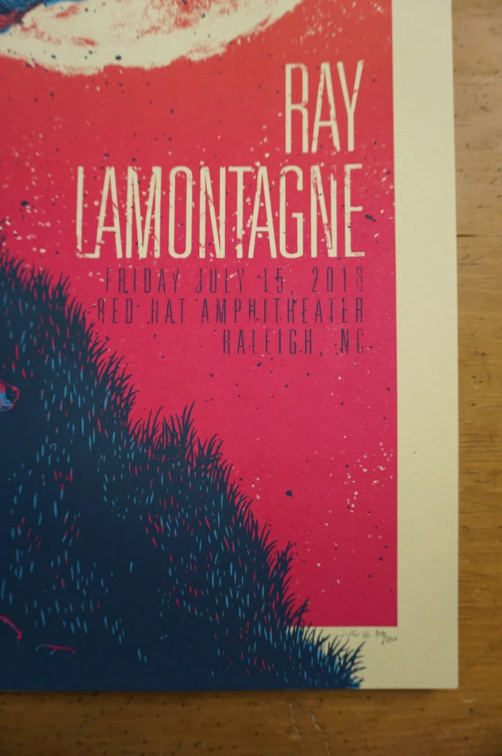 Ray LaMontagne - 2016 John Vogl Poster The Bungaloo Raleigh Red Hat Gig Posters 7 Ray LaMontagne - 2016 John Vogl Poster The Bungaloo Raleigh Red Hat Gig Posters