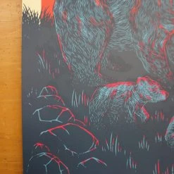 Ray LaMontagne - 2016 John Vogl Poster The Bungaloo Raleigh Red Hat Gig Posters 14 Ray LaMontagne - 2016 John Vogl Poster The Bungaloo Raleigh Red Hat Gig Posters