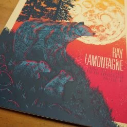 Ray LaMontagne - 2016 John Vogl Poster The Bungaloo Raleigh Red Hat Gig Posters 15 Ray LaMontagne - 2016 John Vogl Poster The Bungaloo Raleigh Red Hat Gig Posters