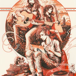 Eric Church - 2017 Miles Tsang Poster Lincoln, NE AP Record Year RED Gig Posters