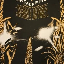 Arcade Fire - 2014 Rob Jones Poster Print Reflektor Tour SUNSHINE Silent Giants