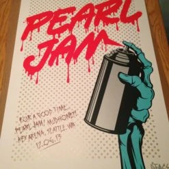 Pearl Jam - 2013 D*Face Dface Poster Print Seattle, WA 1st Edition, Show Gig Posters 13 Pearl Jam - 2013 D*Face Dface Poster Print Seattle, WA 1st Edition, Show Gig Posters