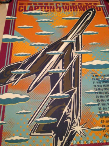 Eric Clapton - 2010 John Van Hamersveld Poster Print Limited Ed Steve Winwood 7 Eric Clapton - 2010 John Van Hamersveld Poster Print Limited Ed Steve Winwood