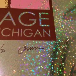 Queens Of The Stone Age - 2013 Jermaine Rogers Poster Detroit FOIL Fillmore