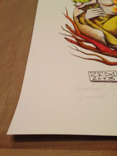 SURVIVAL 05 - 2013 Zed1 Poster Print Art Print Ed. Of 20 Hand Embellished S/N 10 SURVIVAL 05 - 2013 Zed1 Poster Print Art Print Ed. Of 20 Hand Embellished S/N