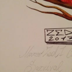 SURVIVAL 05 - 2013 Zed1 Poster Print Art Print Ed. Of 20 Hand Embellished S/N 13 SURVIVAL 05 - 2013 Zed1 Poster Print Art Print Ed. Of 20 Hand Embellished S/N