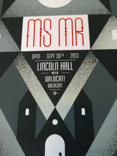 MS MR - 2013 Delicious Design Poster Print Chicago, IL Lincoln Hall 9/30/2013 5 MS MR - 2013 Delicious Design Poster Print Chicago, IL Lincoln Hall 9/30/2013