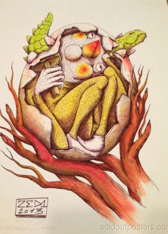 SURVIVAL 05 - 2013 Zed1 Poster Print Art Print Ed. Of 20 Hand Embellished S/N 3 SURVIVAL 05 - 2013 Zed1 Poster Print Art Print Ed. Of 20 Hand Embellished S/N