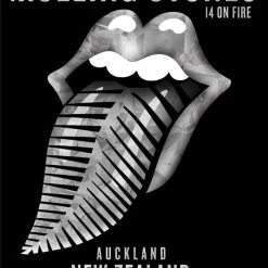 Sold Out Posters Gig Posters Rolling Stones - 2014 Official Poster Auckland, New Zealand #2
