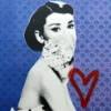Art Prints IDOLS: Audrey - 2016 Static Poster FRAMED Hepburn Street Art Graffiti