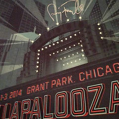 Lollapalooza - 2014 Tim Anderson Poster Print SIGNED & NUMBERED Perry Farrell Gig Posters