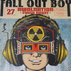 Fall Out Boy - 2016 Zeb Love Poster Print San Francisco Bill Graham Gig Posters