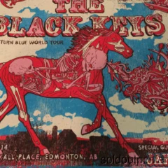 Gregg Gordon The Black Keys - 2014 Gigart Poster Print Edmonton, AB Rexall Place Gig Posters