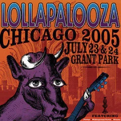 Chicago, IL Lollapalooza - 2005 Frank Zepponi Deluxe Creative Poster Print Chicago