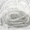 Art Prints The Enormous Crocodile - 2015 Zeb Love Original Sketch Drawing
