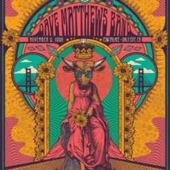 Gig Posters Dave Matthews Band - 2020/1996 Status Serigraph Poster Daly City, CA