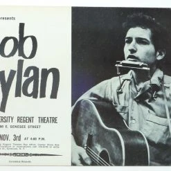 Sold Out Posters Bob Dylan - 1963 University Regent Theatre Poster Syracuse New York CORE 1st