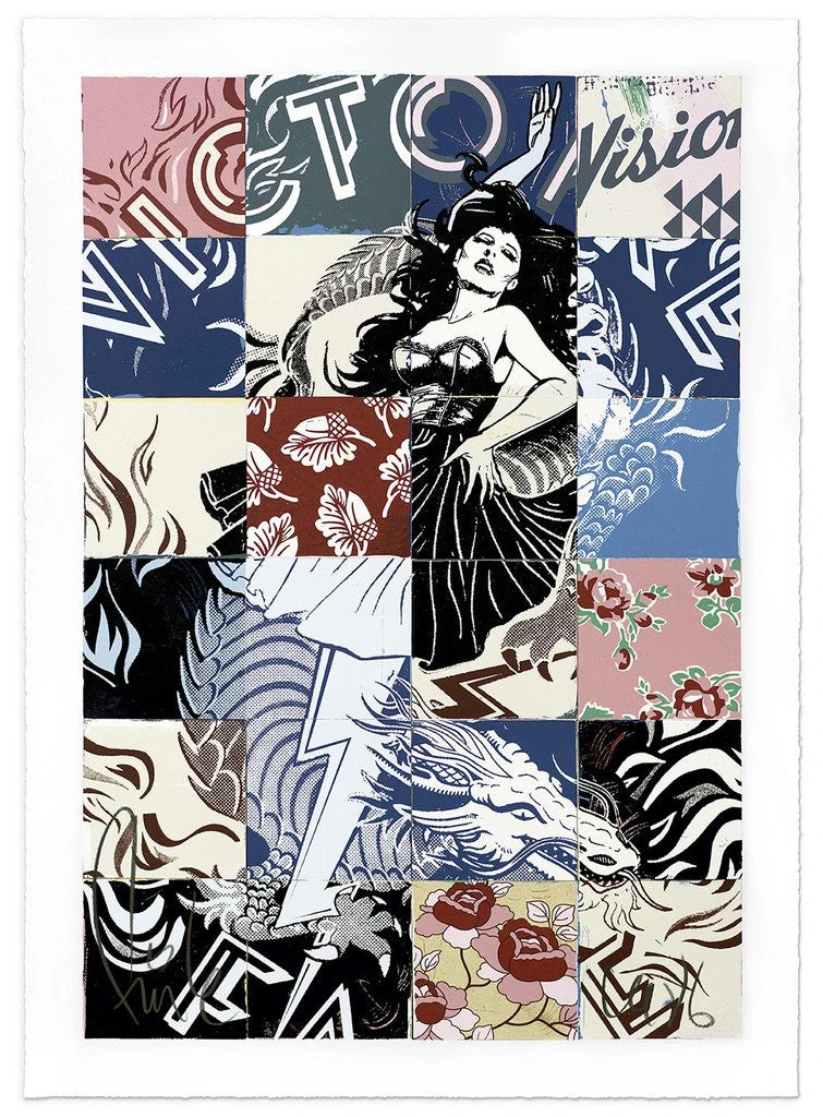 Visions Victorie - 2017 FAILE Poster, Art Print, Limited Edition Hand Signed 3 Visions Victorie - 2017 FAILE Poster, Art Print, Limited Edition Hand Signed
