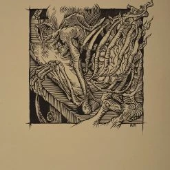 Art Prints Fire In The Belly - 2019 AJ Masthay Poster Linocut Print