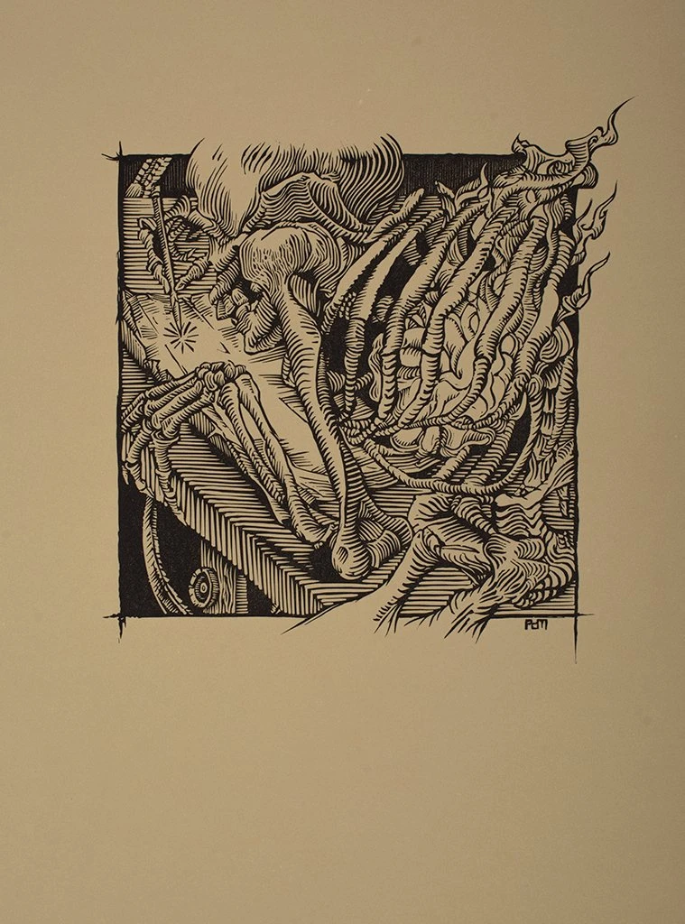 Art Prints Fire In The Belly - 2019 AJ Masthay Poster Linocut Print 3 Art Prints Fire In The Belly - 2019 AJ Masthay Poster Linocut Print