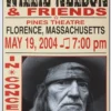Gig Posters Willie Nelson - 2004 Franks Brothers 5/19 Poster Florence, MA
