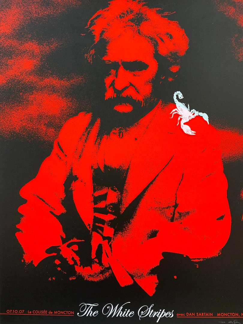 The White Stripes - 2007 Rob Jones Poster Moncton, NB CAN Coliseum Jack White 3 The White Stripes - 2007 Rob Jones Poster Moncton, NB CAN Coliseum Jack White