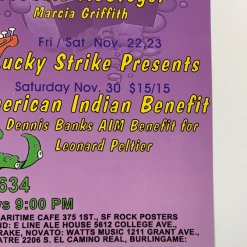 MHP 24 Maritime Hall - 1996 Amanda Connor Poster November San Fran 1st Gig Posters