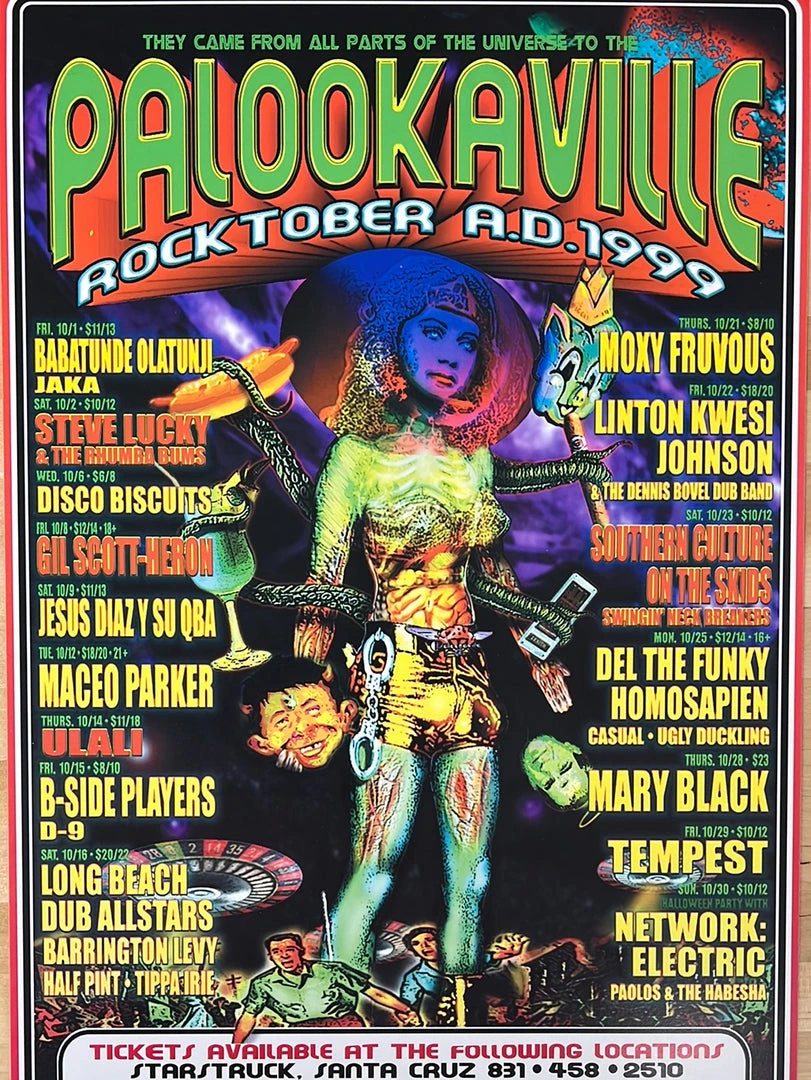 Ron Donovan MHP 78 October - 1999 Poster Palookaville Santa Cruz, CA 1st 3 Ron Donovan MHP 78 October - 1999 Poster Palookaville Santa Cruz, CA 1st