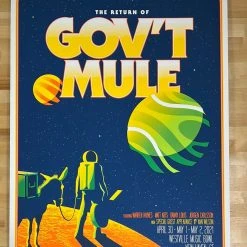 Gov't Mule - 2021 Mike Tallman Poster New Haven, CT Warren Haynes Gig Posters