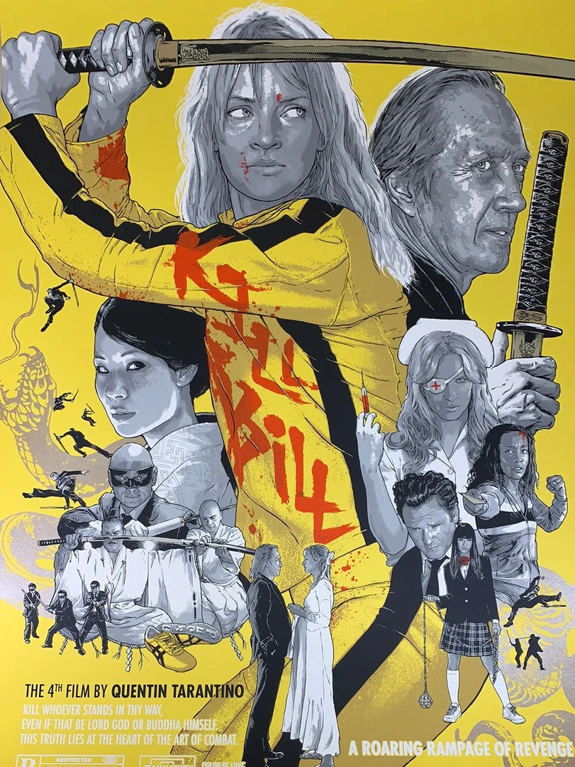 A Roaring Rampage Of Revenge! - 2021 Joshua Budich Poster Kill Bill Movie/TV Posters 3 A Roaring Rampage Of Revenge! - 2021 Joshua Budich Poster Kill Bill Movie/TV Posters