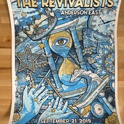 Gregg Gordon Colorado The Revivalists - 2019 Gigart Poster Red Rocks Morrison, CO AP