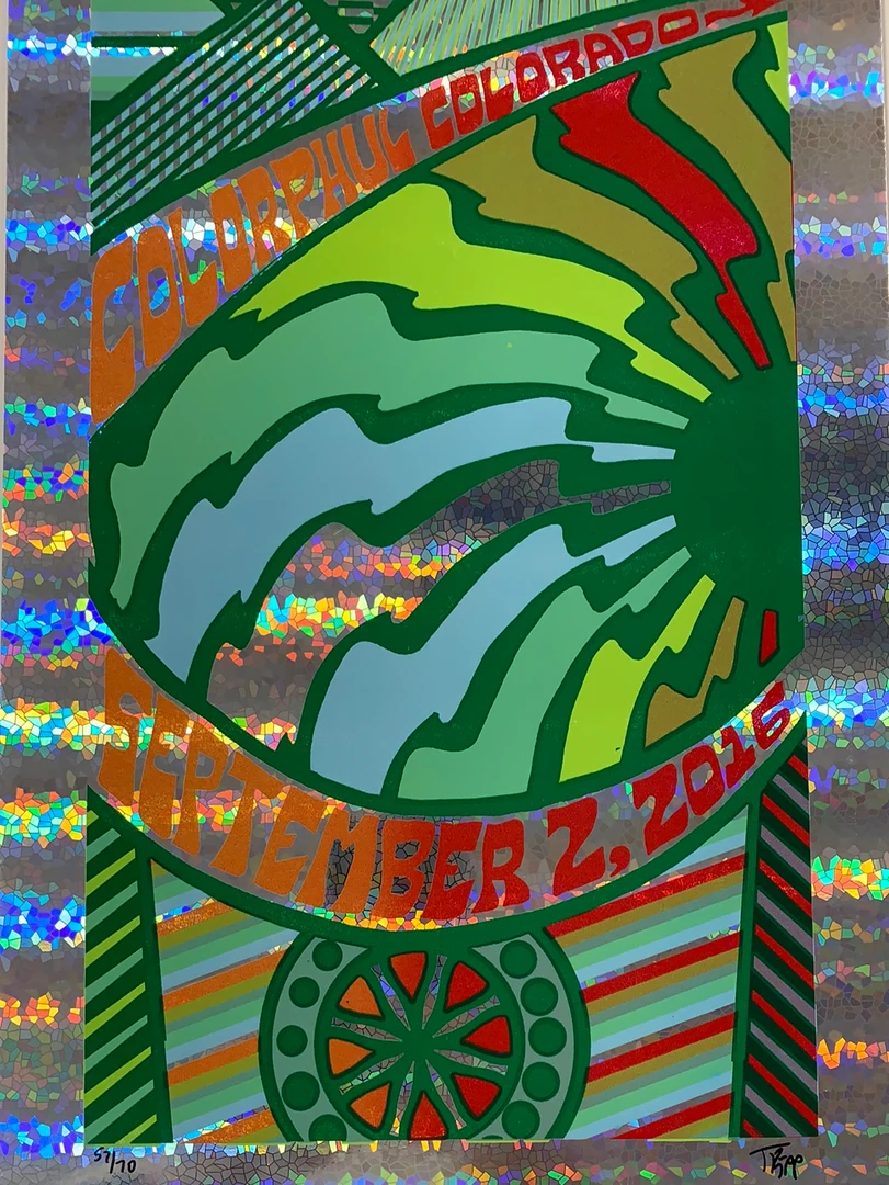 Phish - 2016 Tripp Poster Dick's Denver, CO 9/2 FOIL Colorado 3 Phish - 2016 Tripp Poster Dick's Denver, CO 9/2 FOIL Colorado