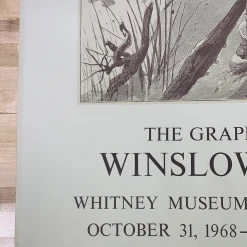 Sold Out Posters Winslow Homer - 1968 Whitney Museum Art Print Poster Original Vintage Movie/TV Posters 15 Sold Out Posters Winslow Homer - 1968 Whitney Museum Art Print Poster Original Vintage Movie/TV Posters
