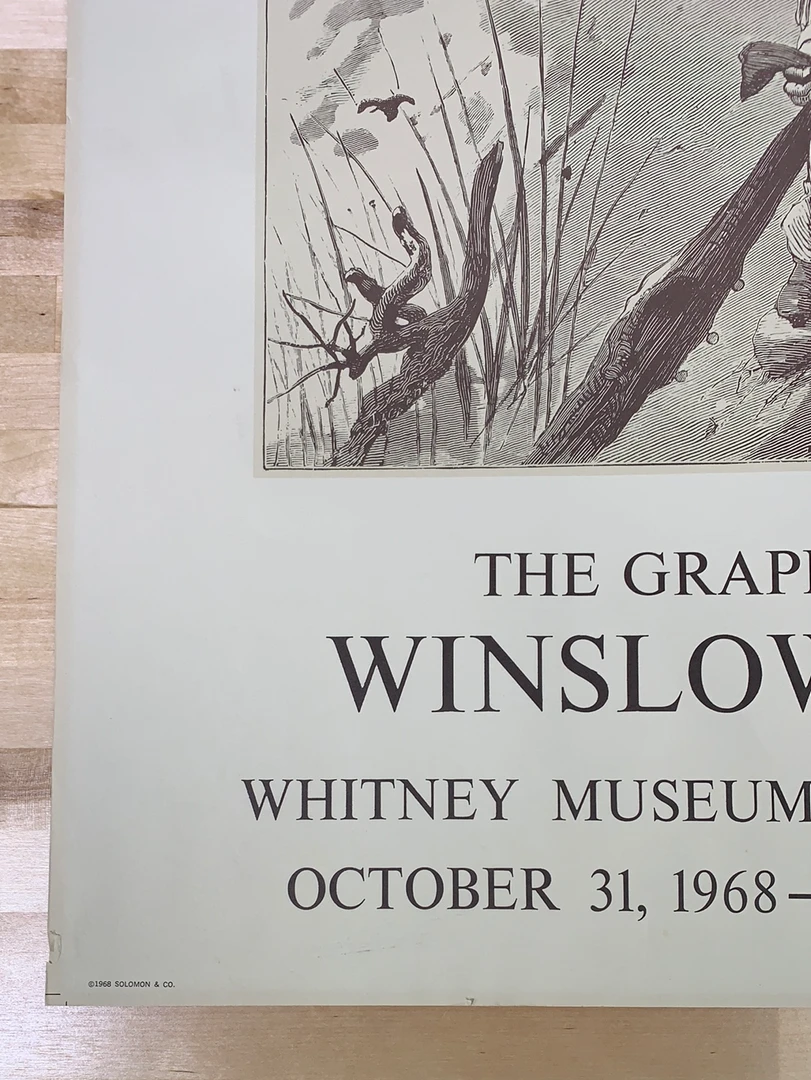 Sold Out Posters Winslow Homer - 1968 Whitney Museum Art Print Poster Original Vintage Movie/TV Posters 8 Sold Out Posters Winslow Homer - 1968 Whitney Museum Art Print Poster Original Vintage Movie/TV Posters