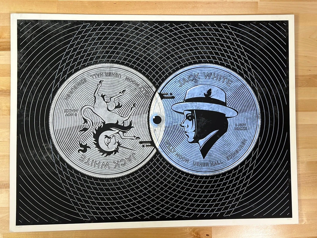 Gig Posters Jack White - 2012 DKNG Poster Usher Hall Edinburgh 4 Gig Posters Jack White - 2012 DKNG Poster Usher Hall Edinburgh